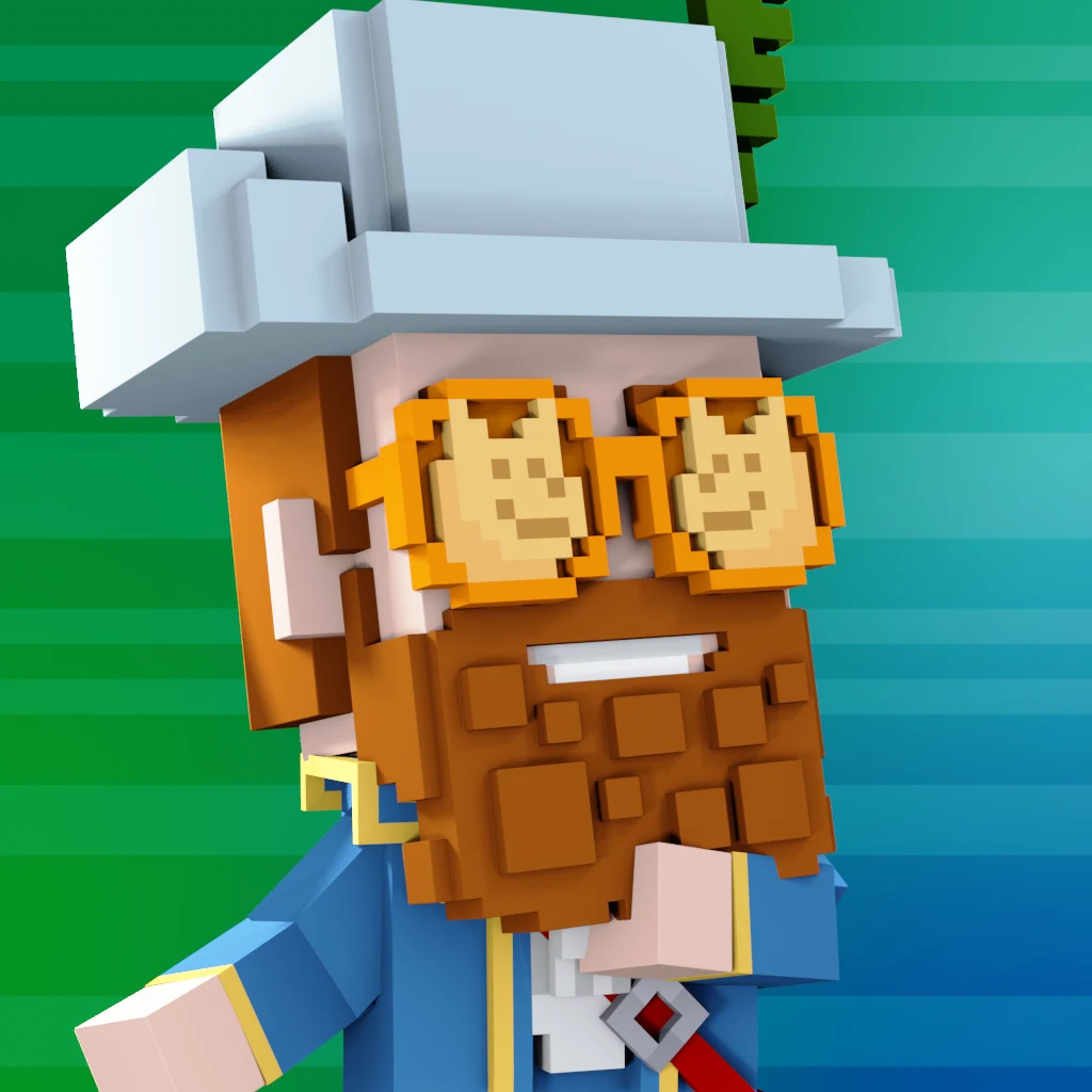 Pirate #929 voxel render