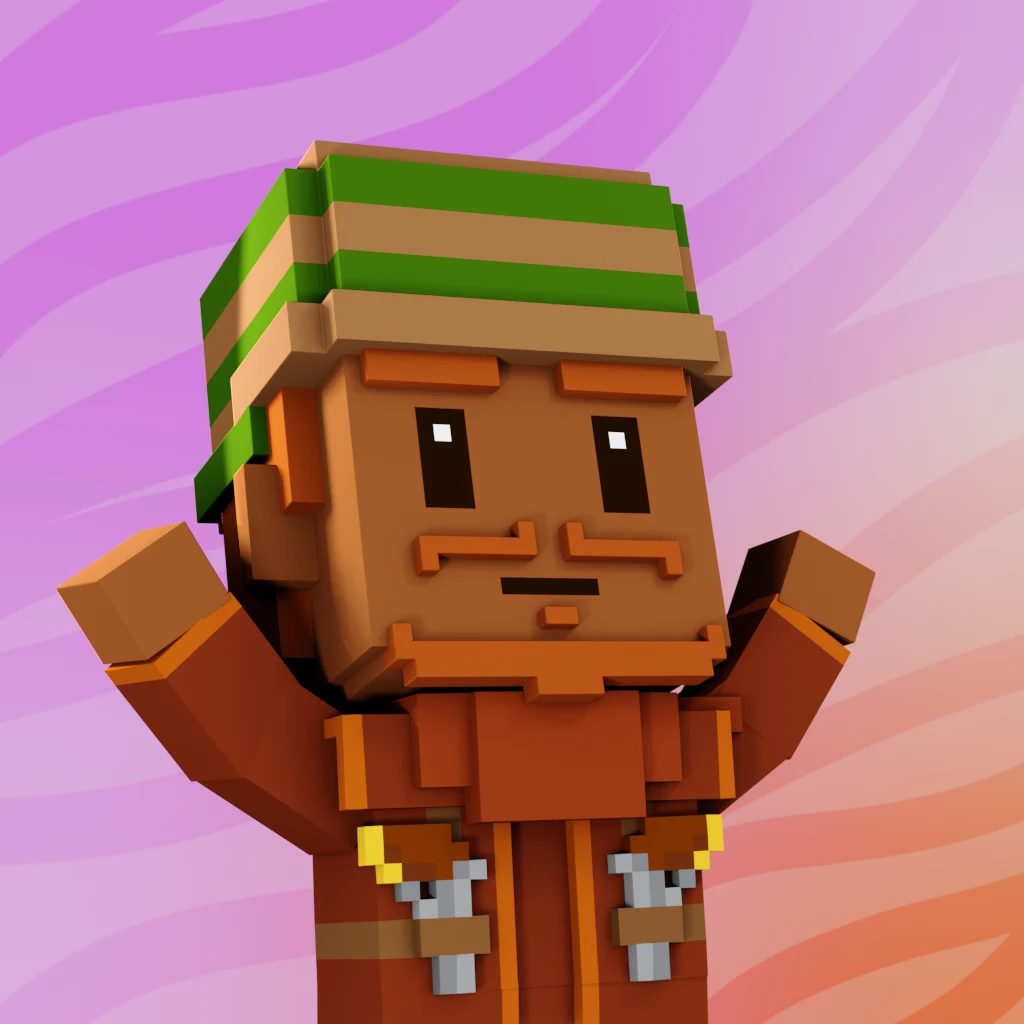 Pirate #9296 voxel render