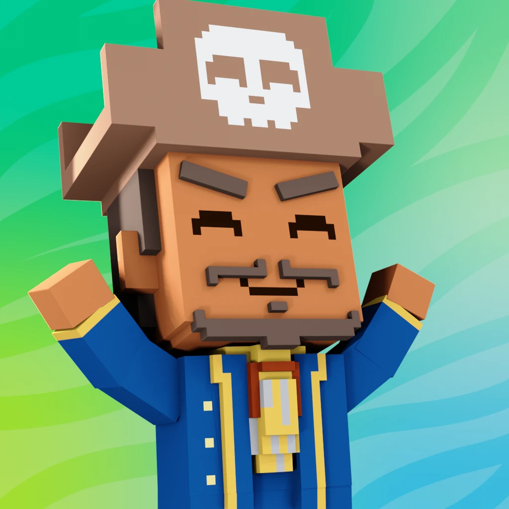 Pirate #9298 voxel render