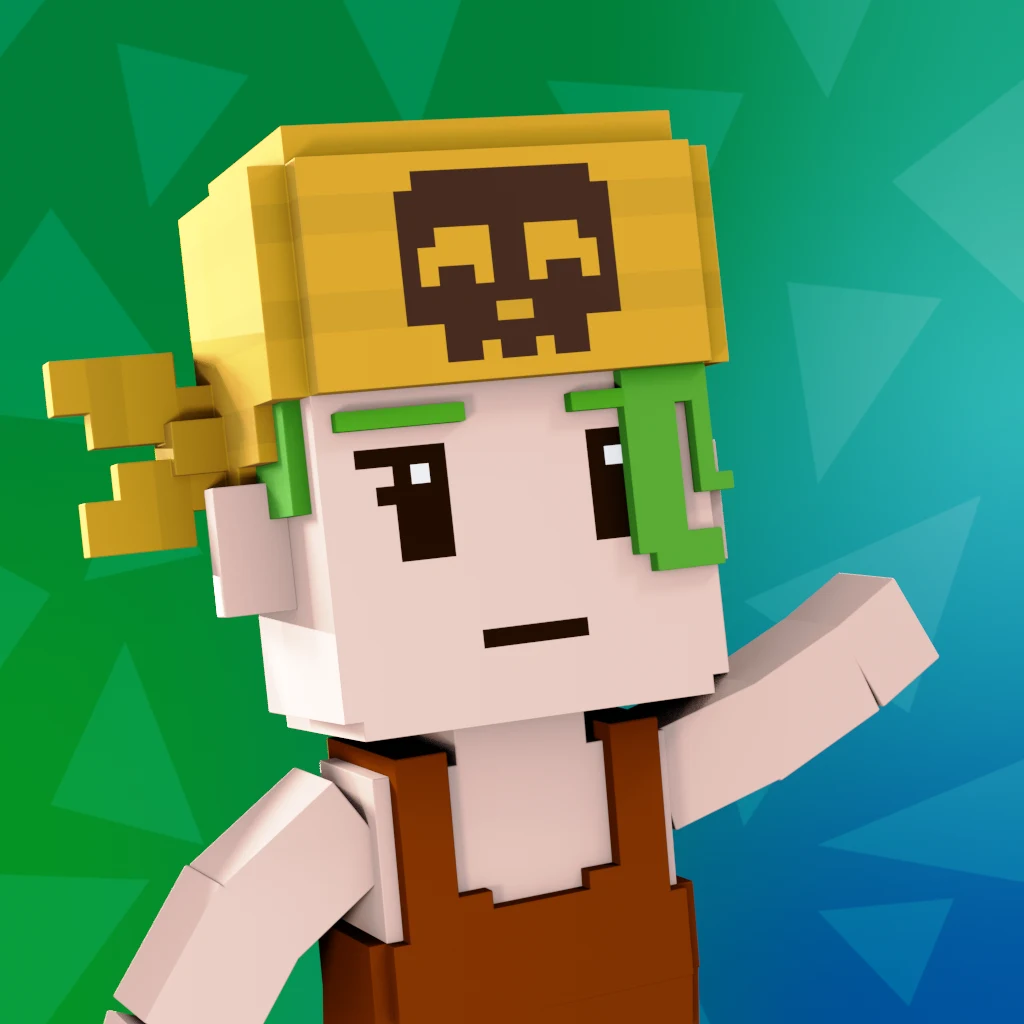 Pirate #9299 voxel render