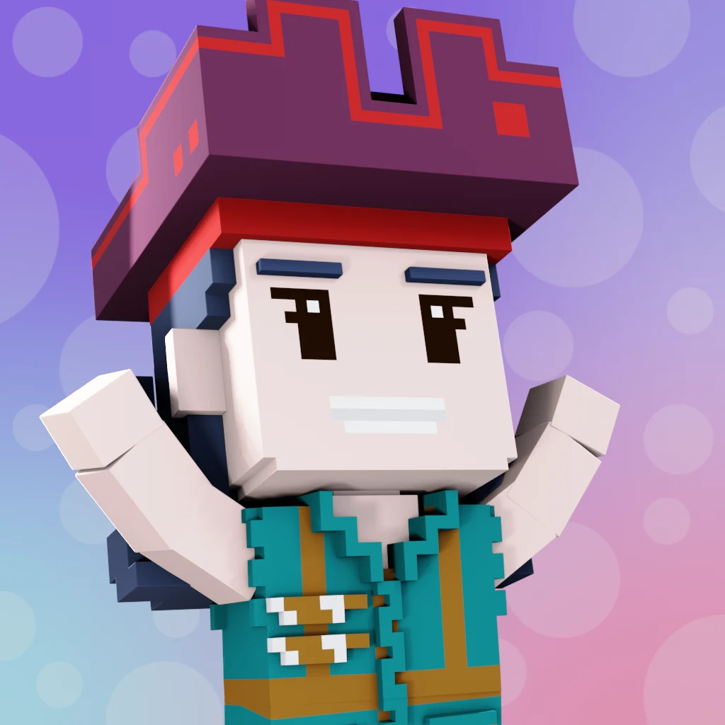 Pirate #9300 voxel render