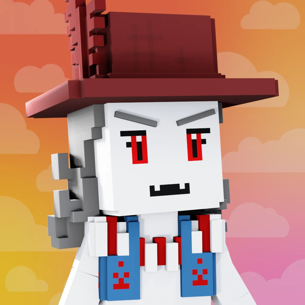 Pirate #9301 voxel render