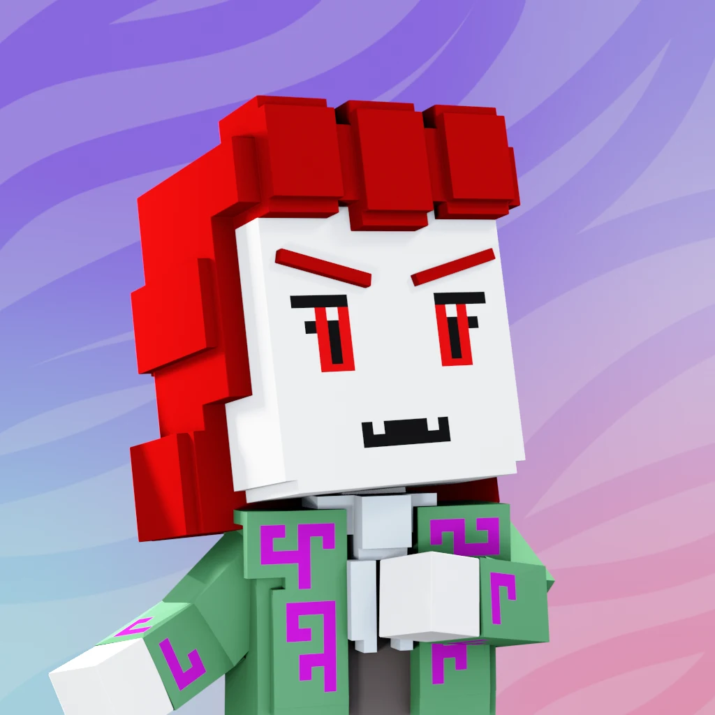 Pirate #9303 voxel render