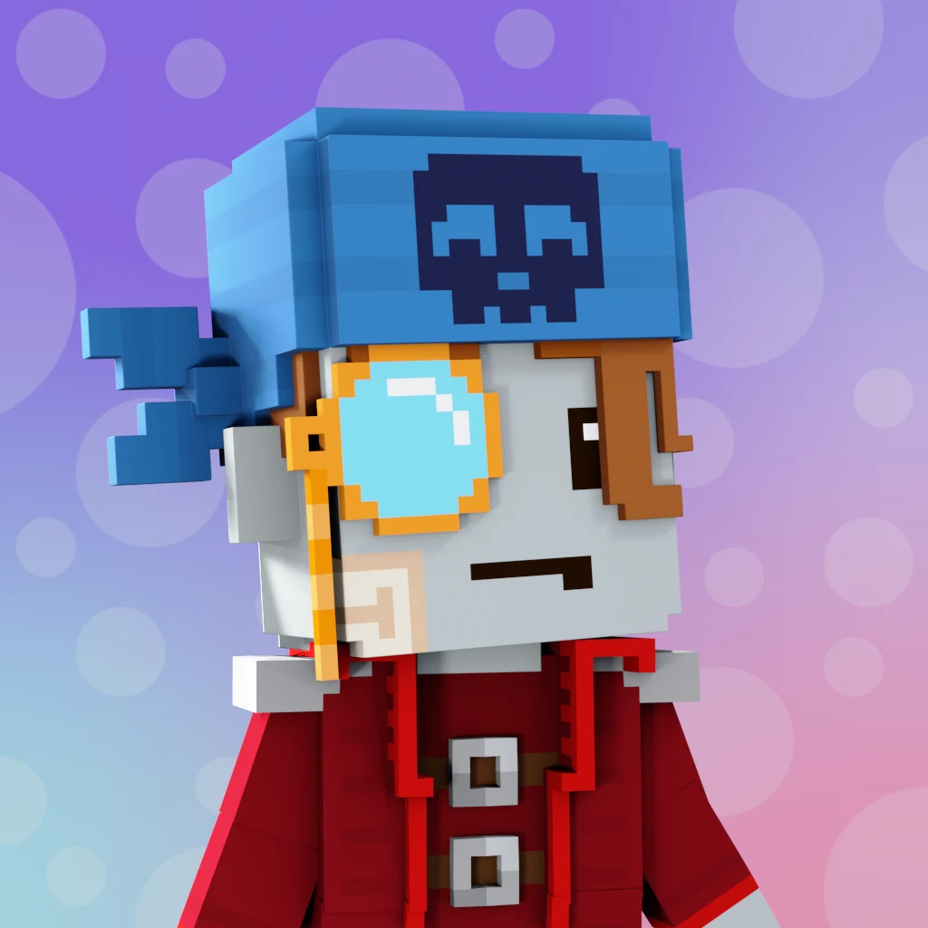 Pirate #9304 voxel render