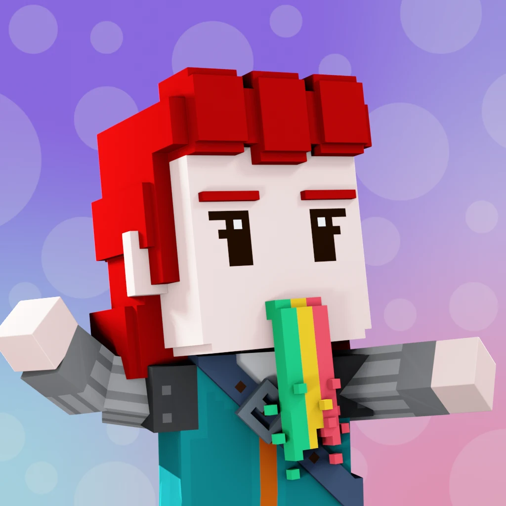 Pirate #9305 voxel render
