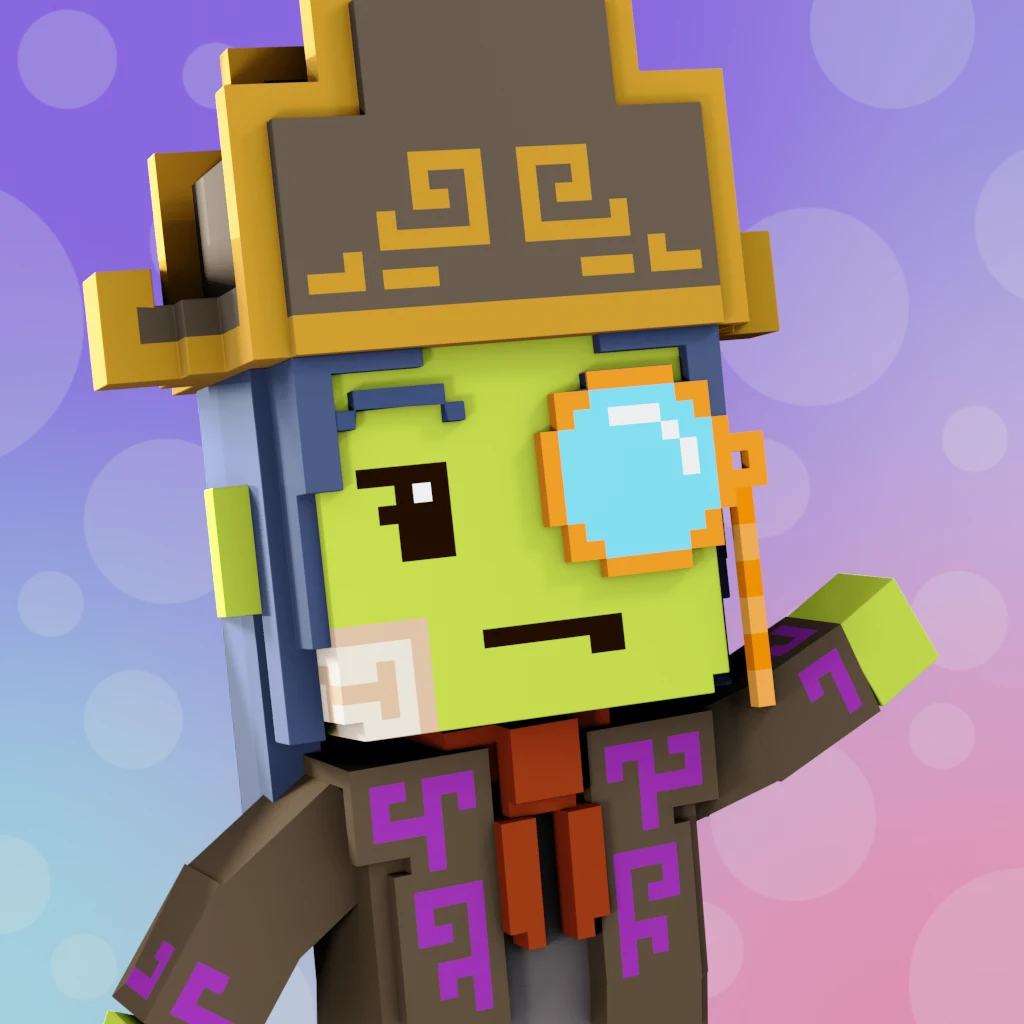 Pirate #9307 voxel render
