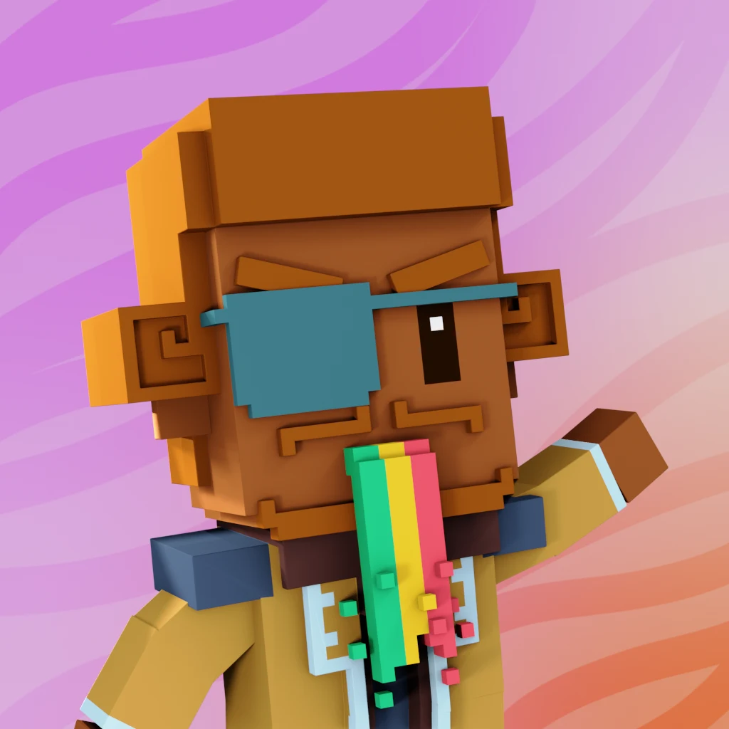Pirate #9314 voxel render
