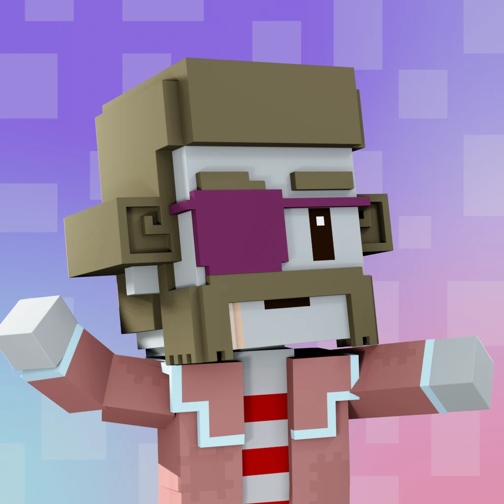Pirate #9316 voxel render