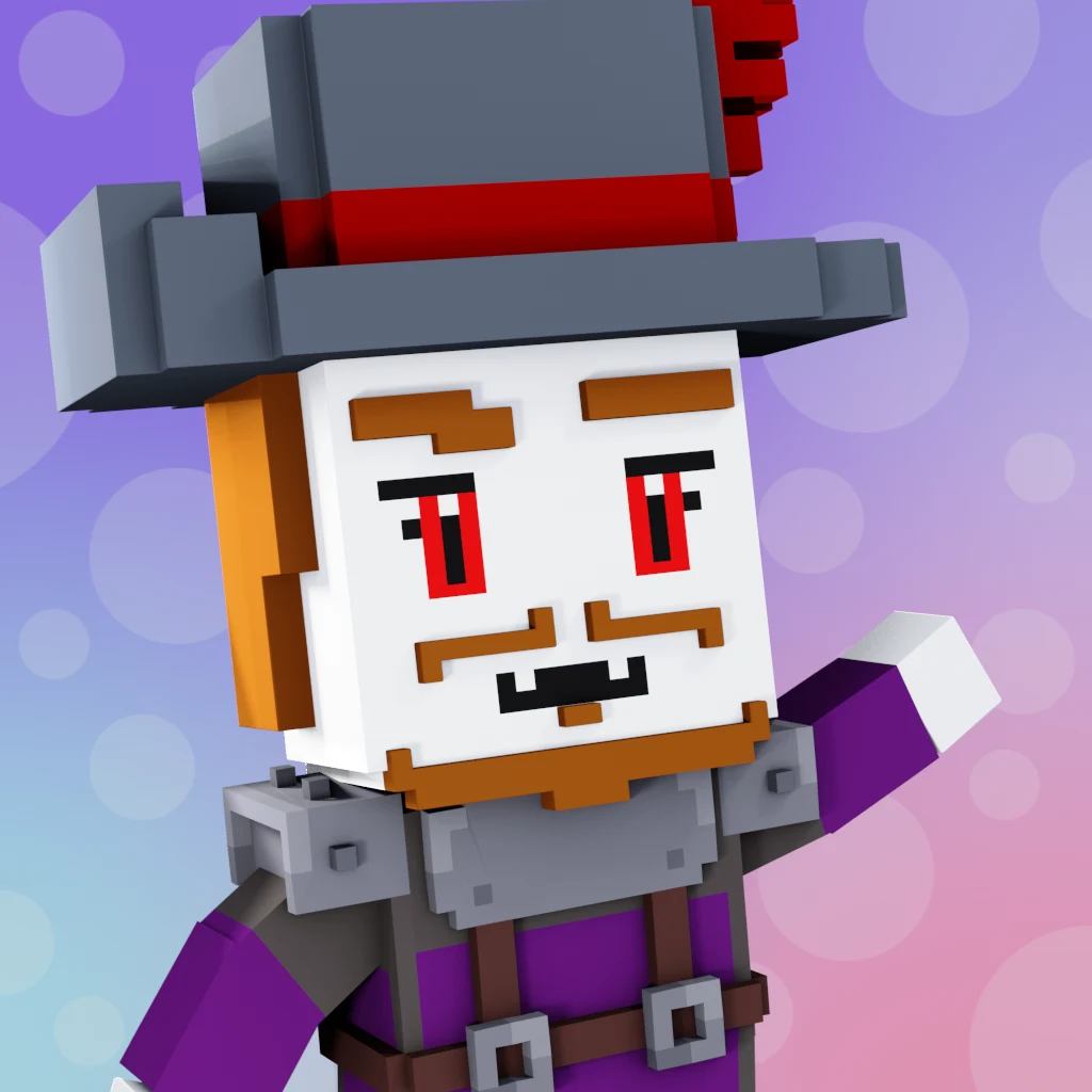 Pirate #9319 voxel render