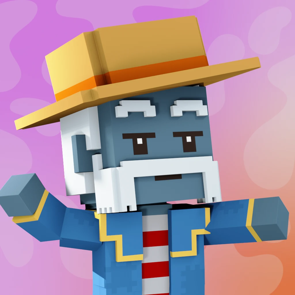 Pirate #9325 voxel render
