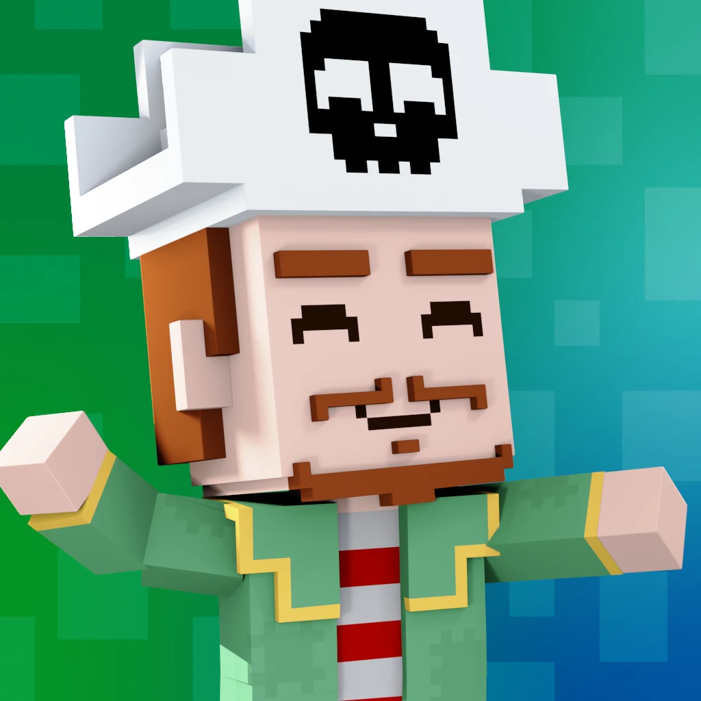 Pirate #9326 voxel render