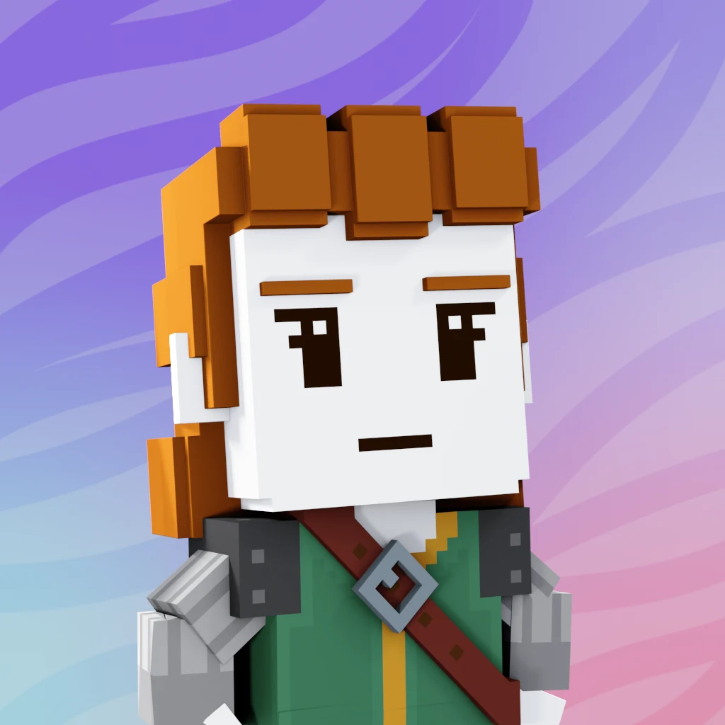Pirate #9327 voxel render