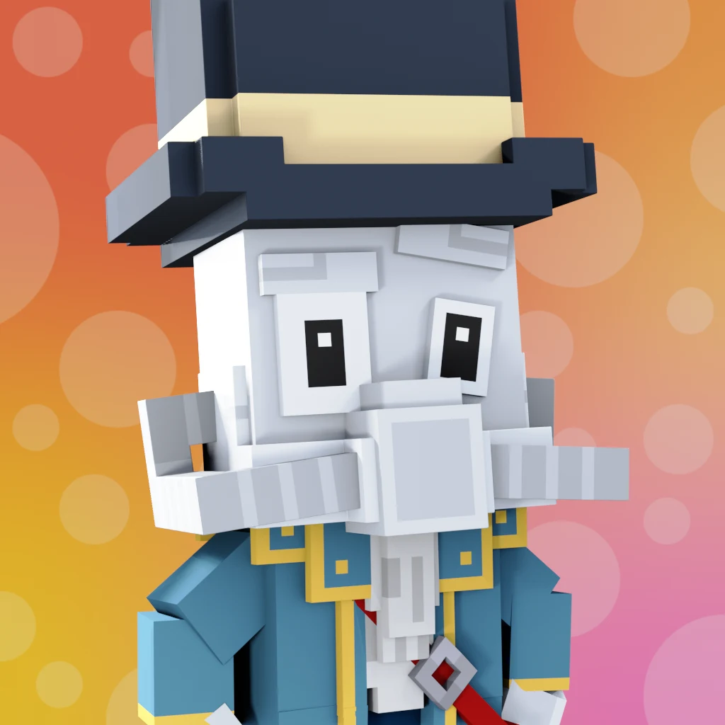 Pirate #9329 voxel render