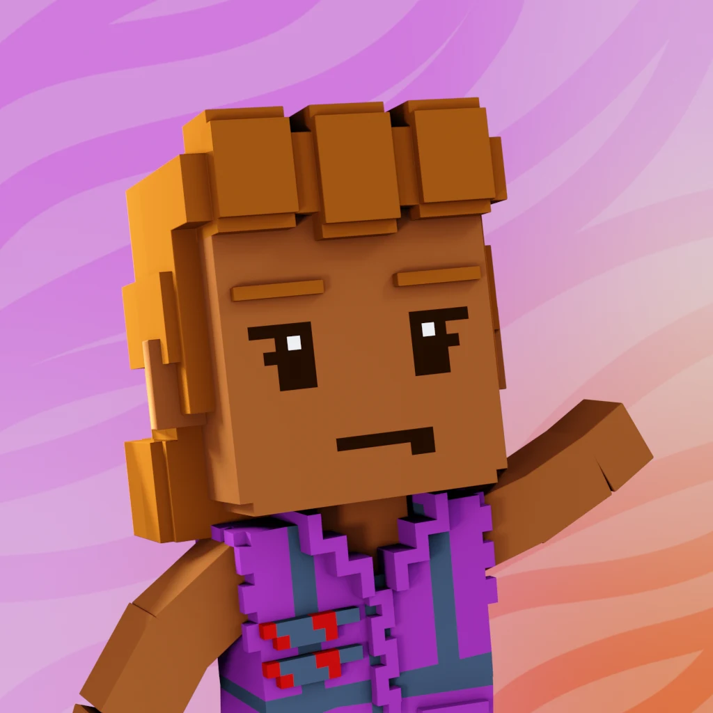 Pirate #9337 voxel render