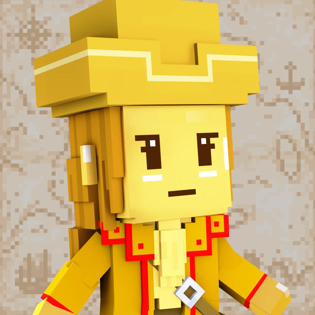 Pirate #9342 voxel render