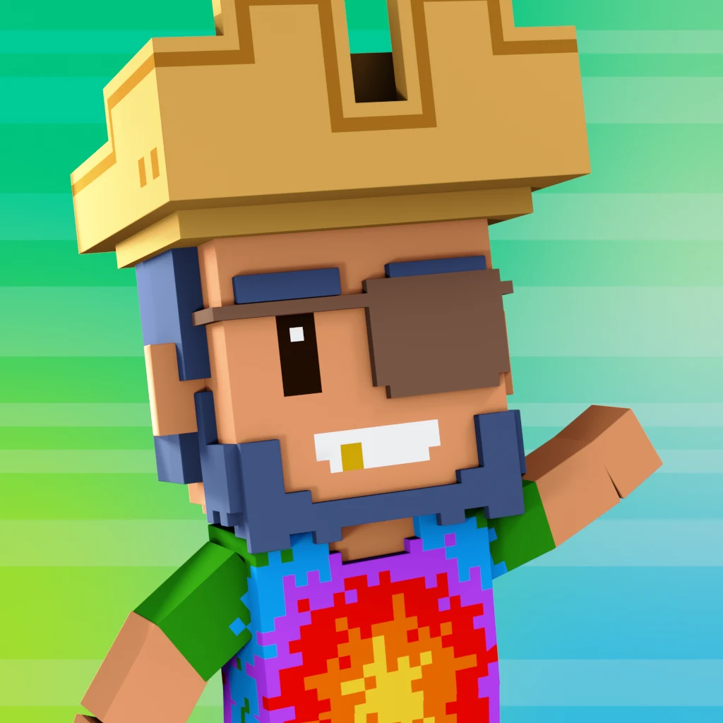 Pirate #9343 voxel render