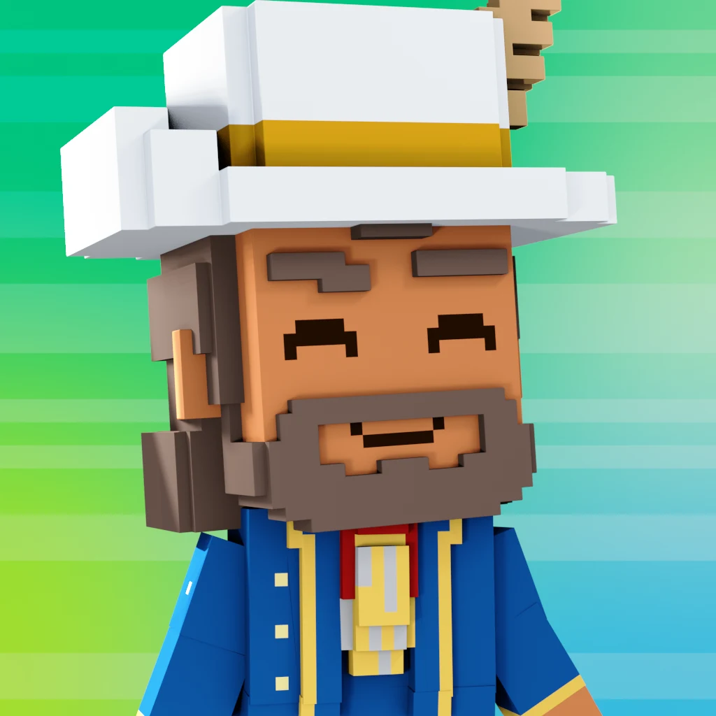 Pirate #9345 voxel render