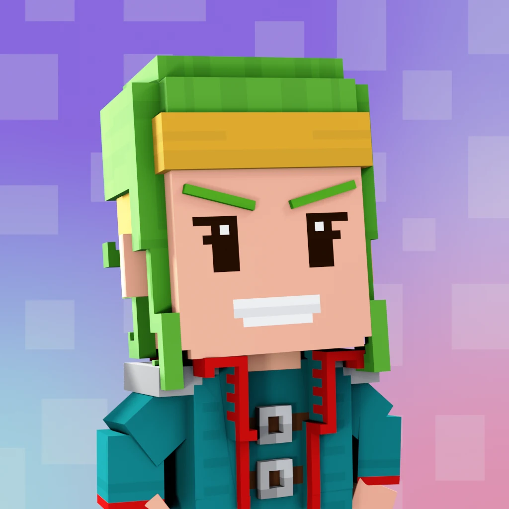 Pirate #9347 voxel render