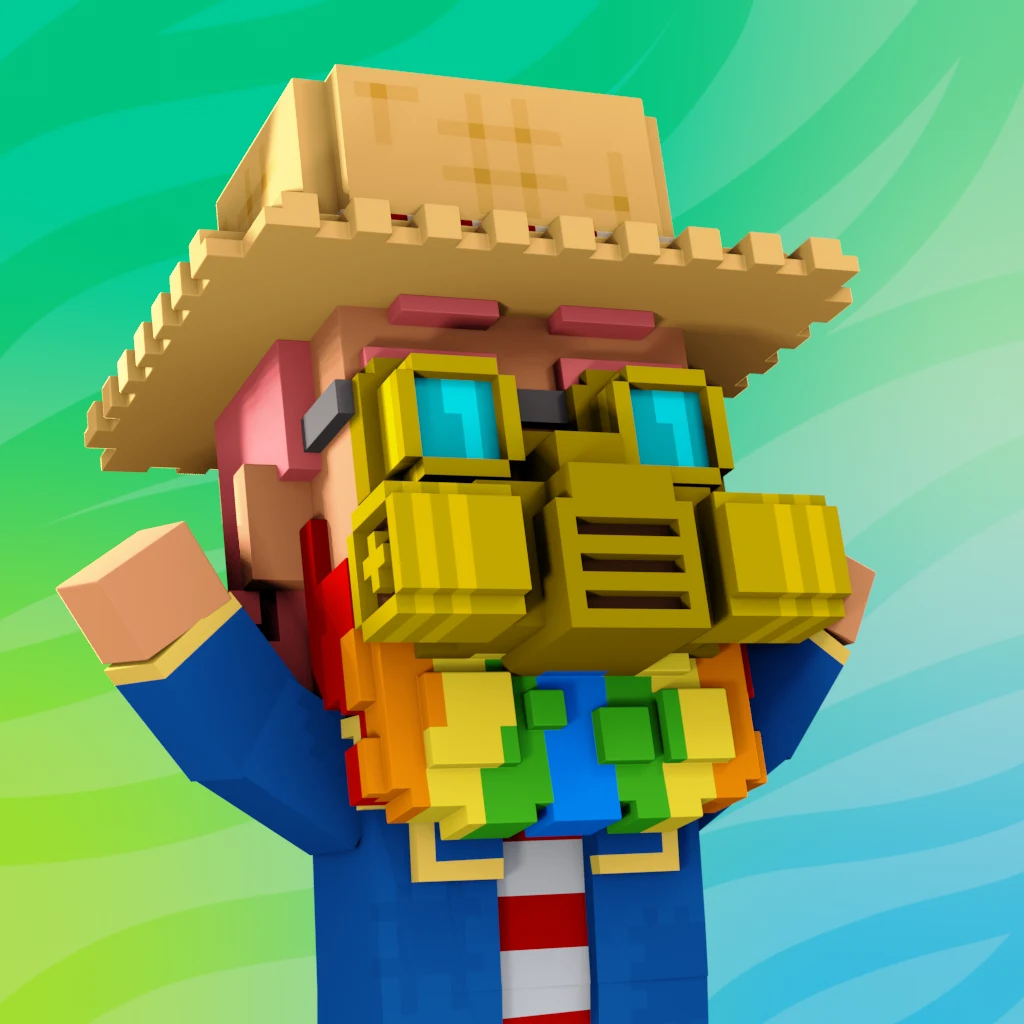 Pirate #9348 voxel render