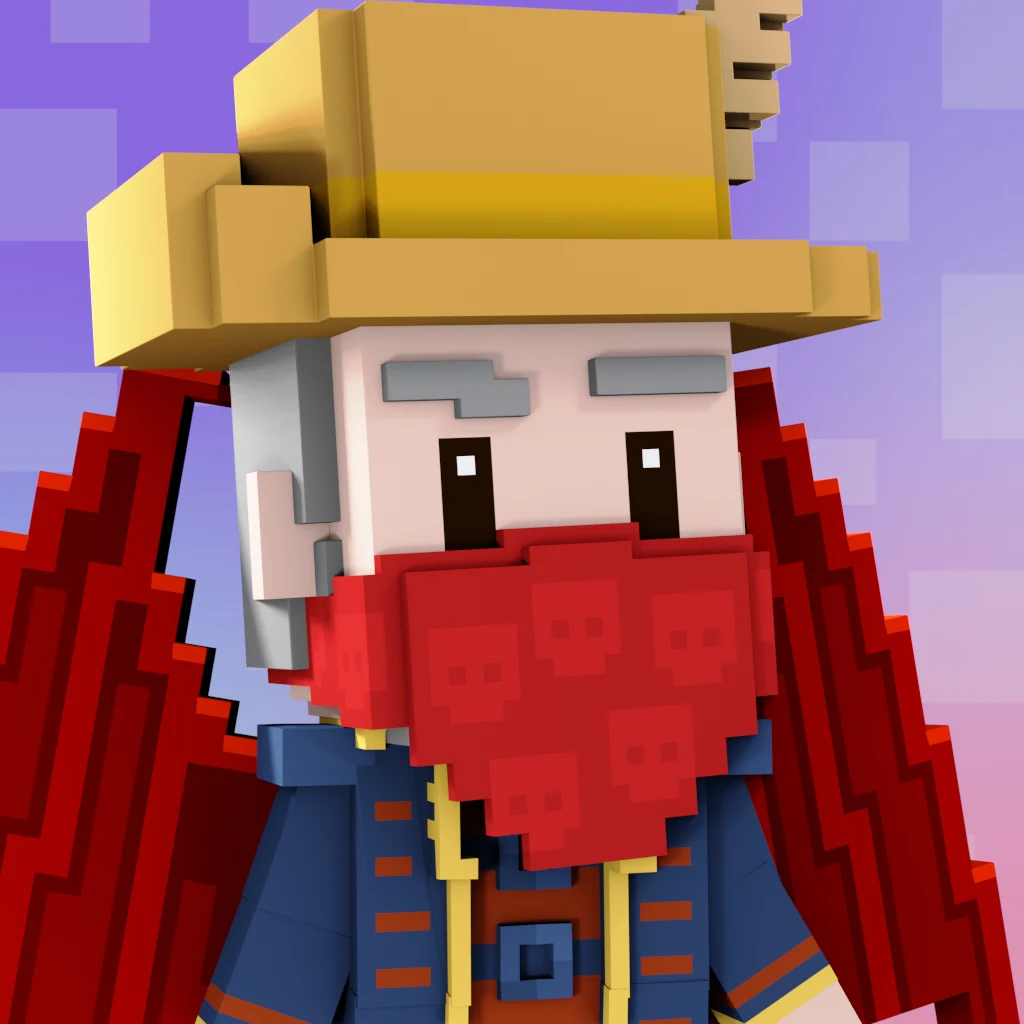 Pirate #9349 voxel render