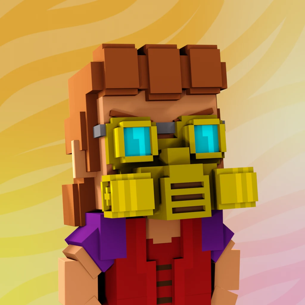 Pirate #9351 voxel render