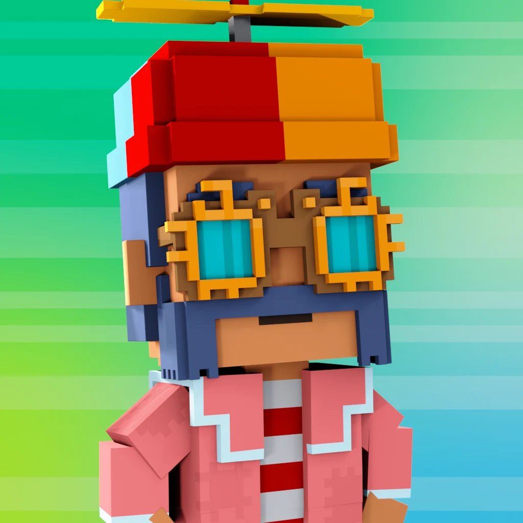 Pirate #9355 voxel render