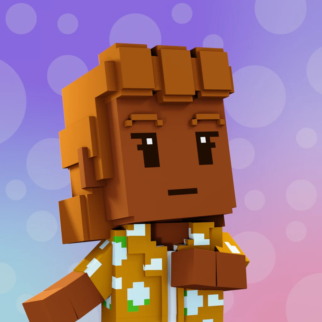 Pirate #9357 voxel render