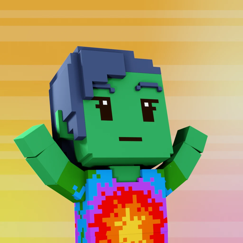Pirate #9359 voxel render