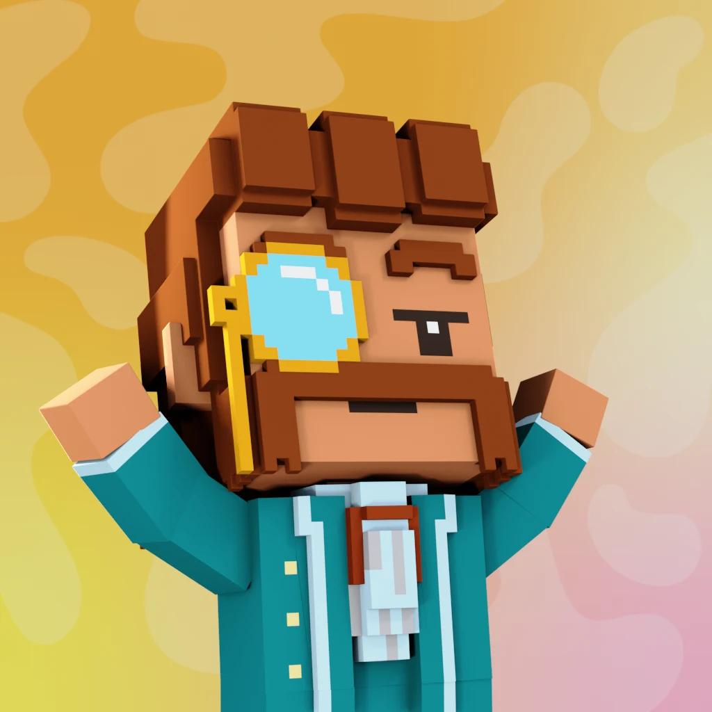 Pirate #9362 voxel render