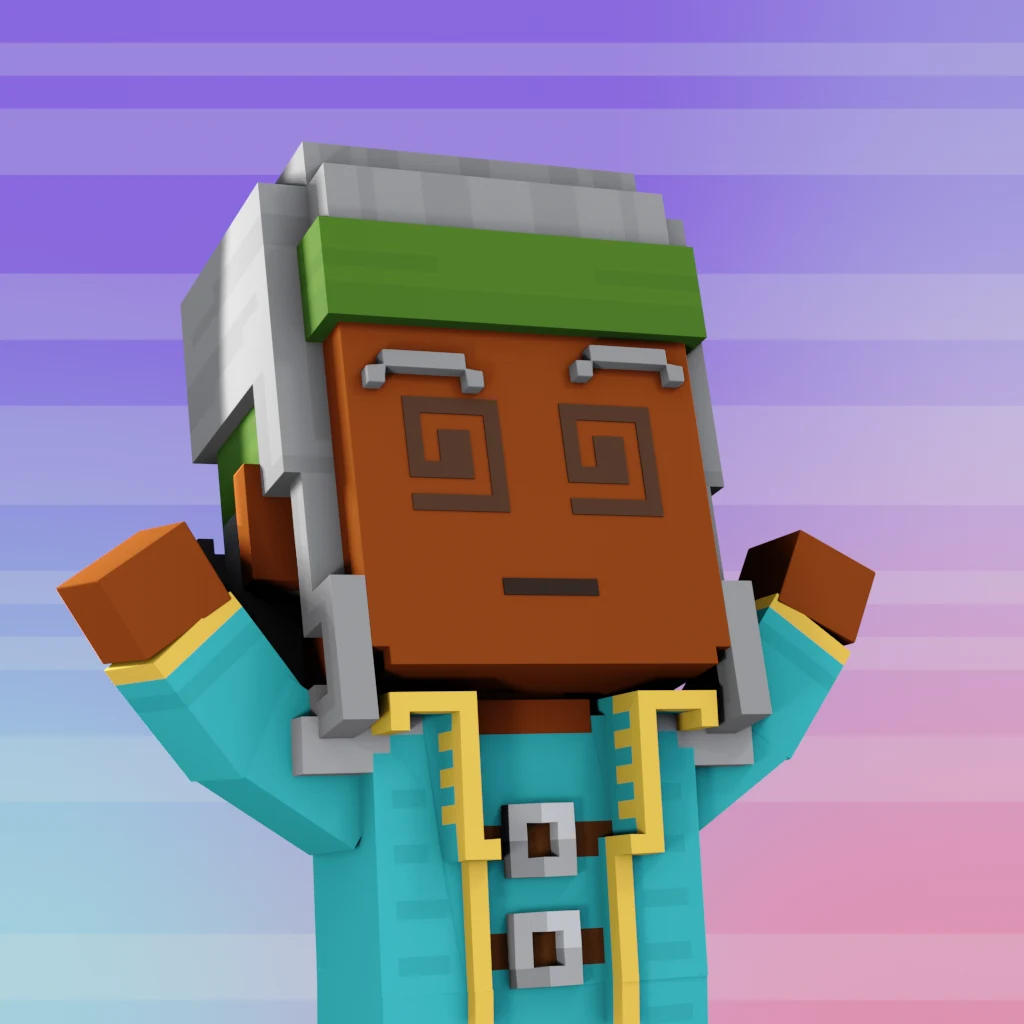 Pirate #9363 voxel render