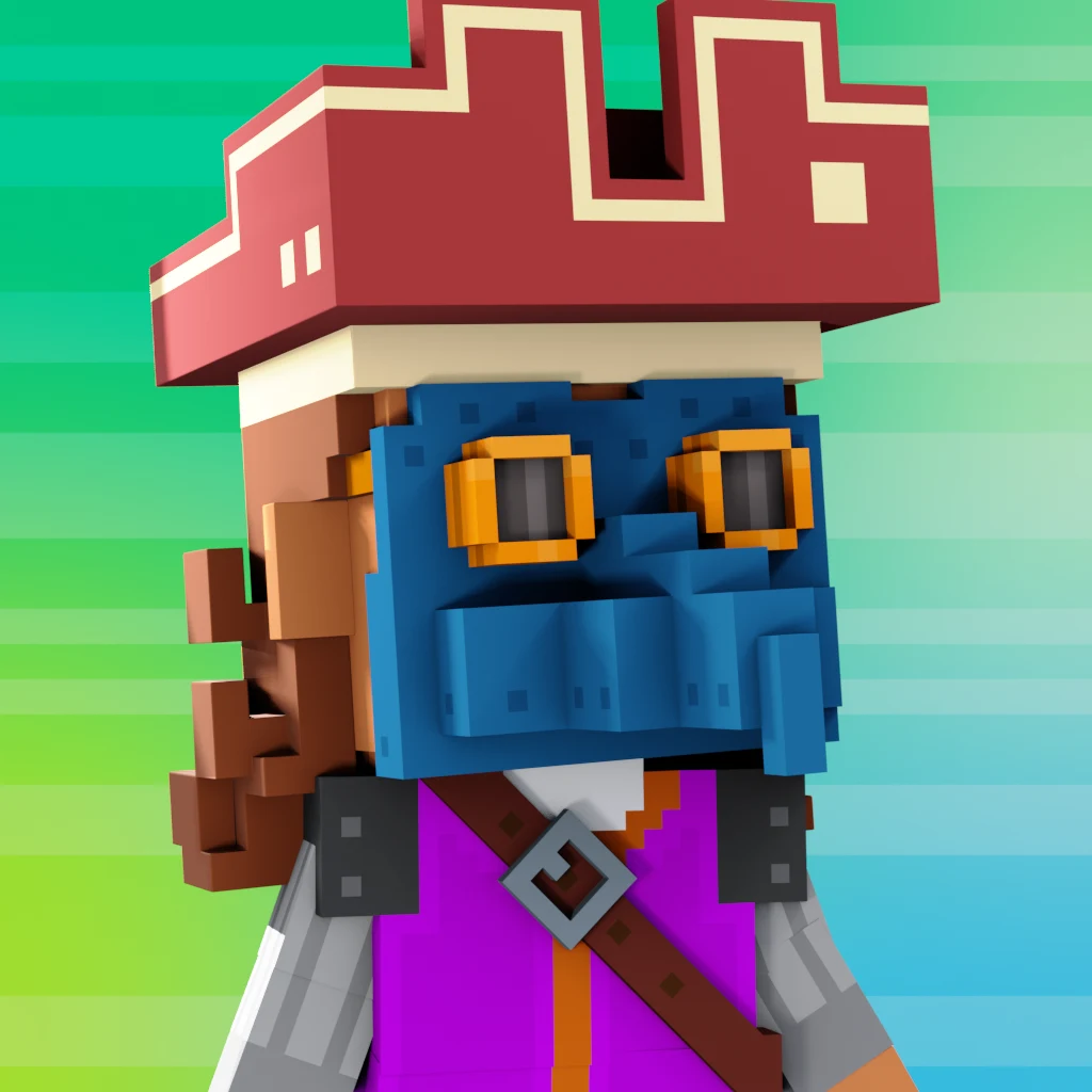 Pirate #9366 voxel render