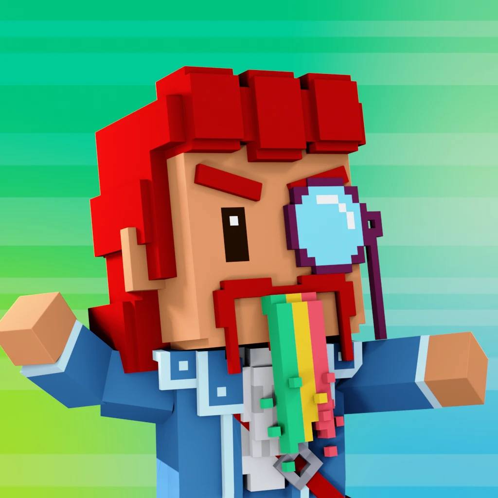 Pirate #9370 voxel render