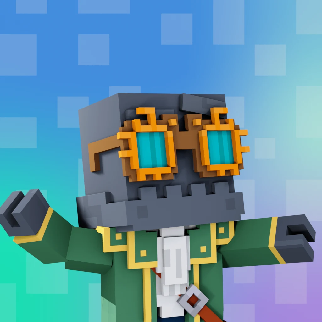 Pirate #9374 voxel render