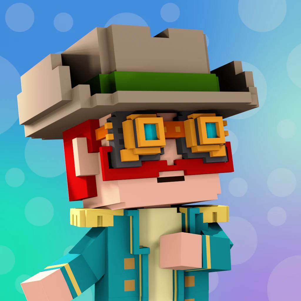 Pirate #9377 voxel render