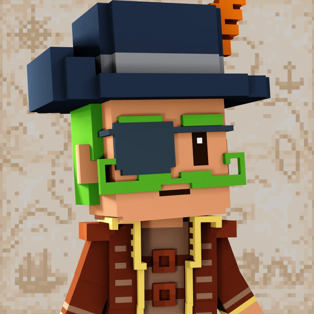 Pirate #9378 voxel render