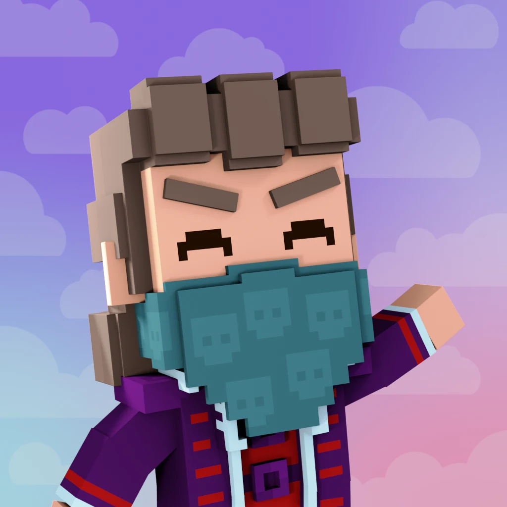 Pirate #9382 voxel render