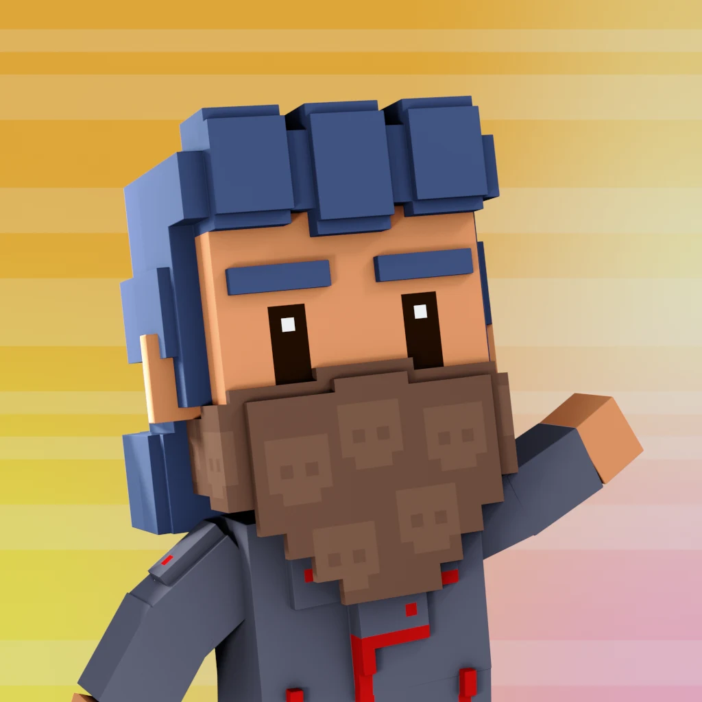 Pirate #9384 voxel render
