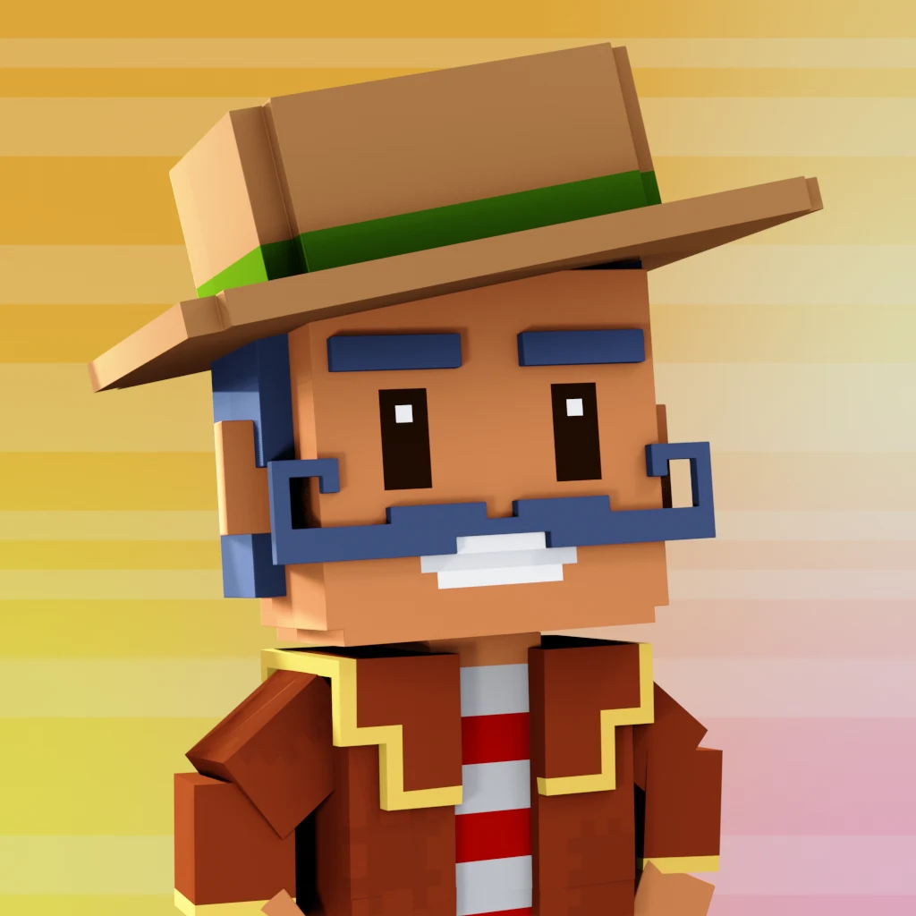 Pirate #9385 voxel render