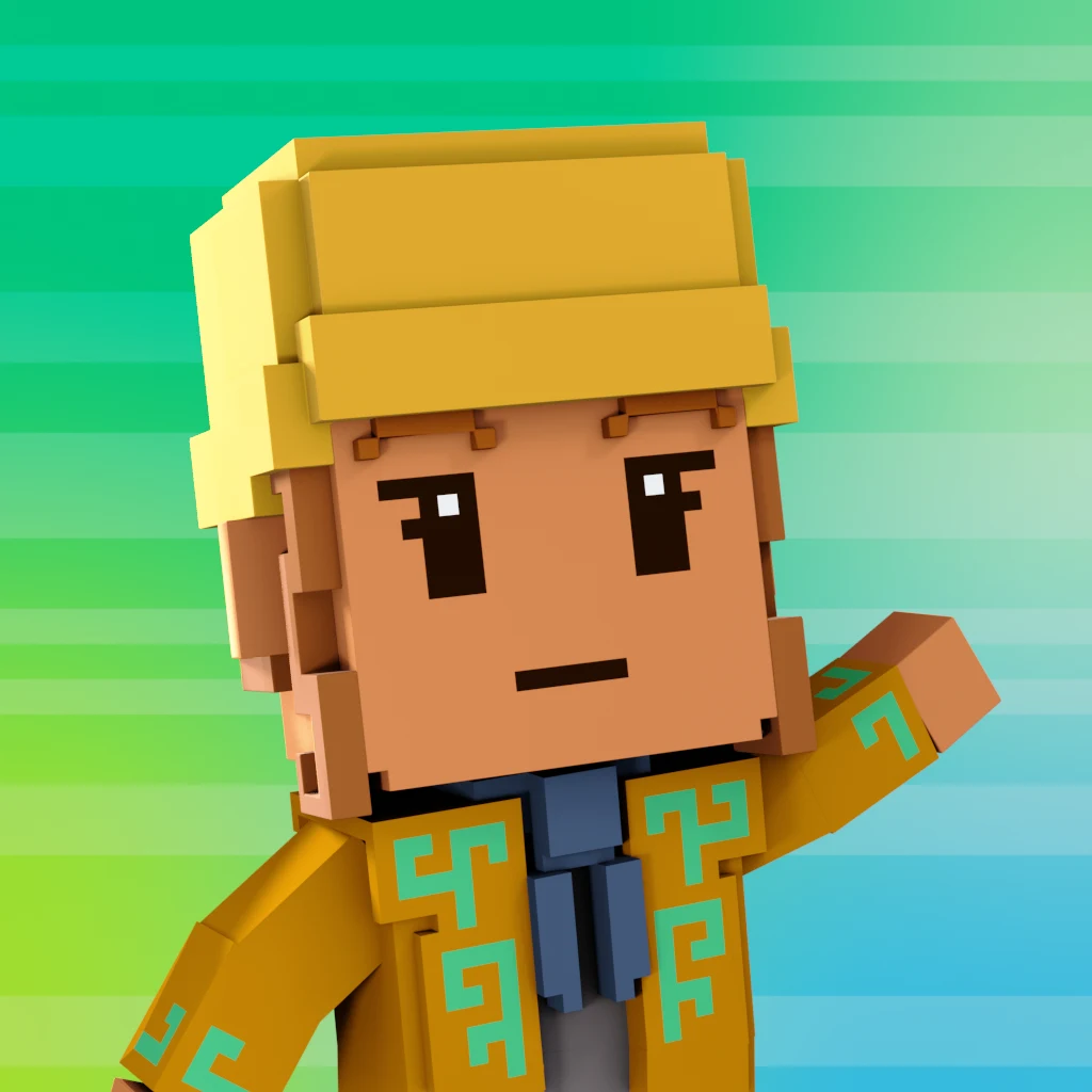 Pirate #9386 voxel render