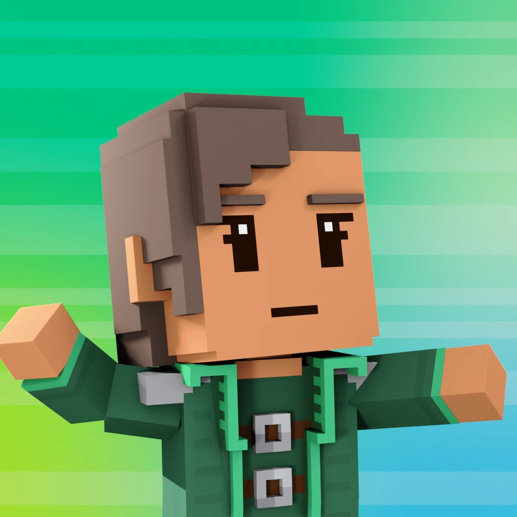 Pirate #9397 voxel render