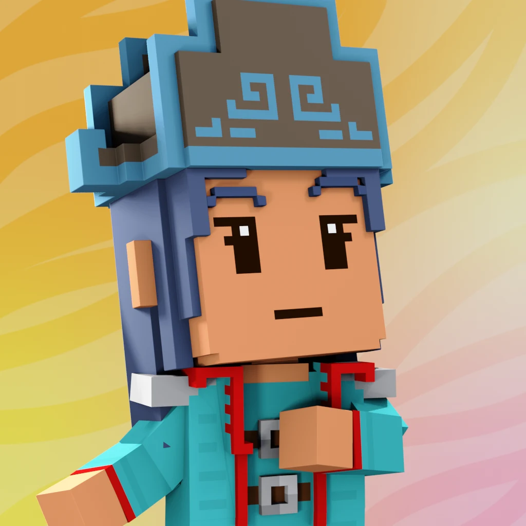 Pirate #9399 voxel render