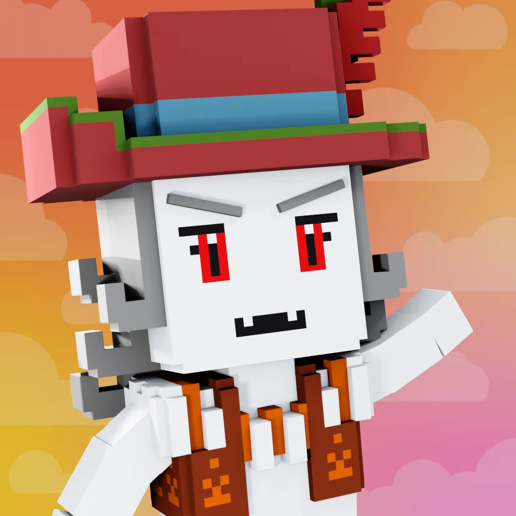 Pirate #9404 voxel render