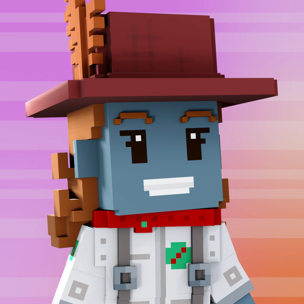 Pirate #9407 voxel render