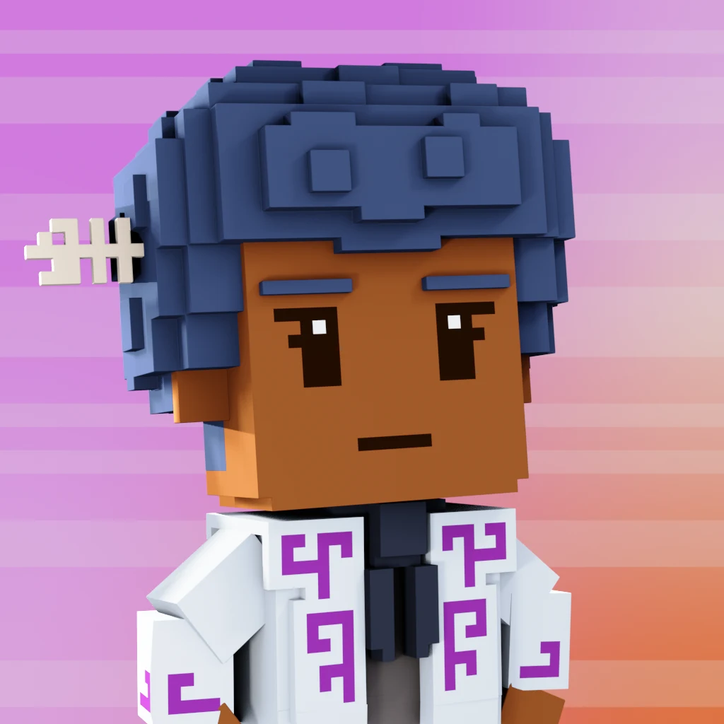 Pirate #9409 voxel render