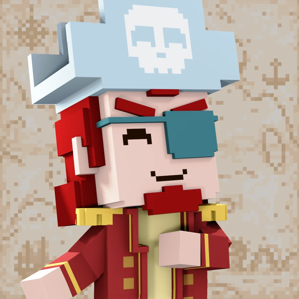 Pirate #9410 voxel render