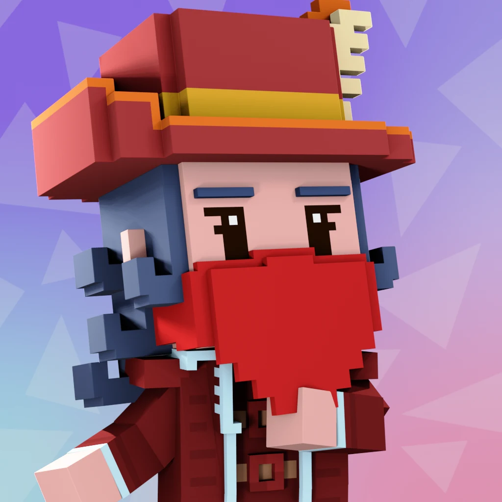 Pirate #9413 voxel render
