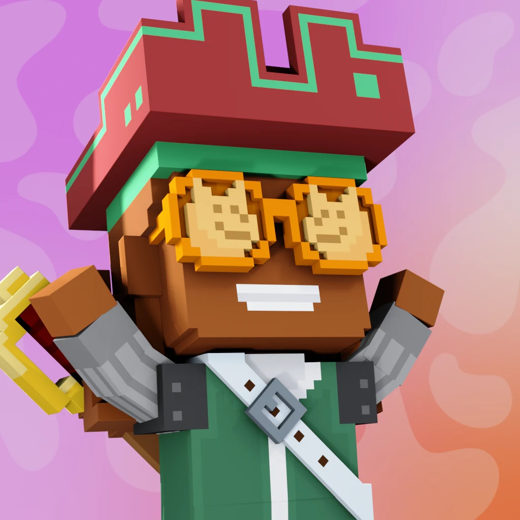 Pirate #9417 voxel render