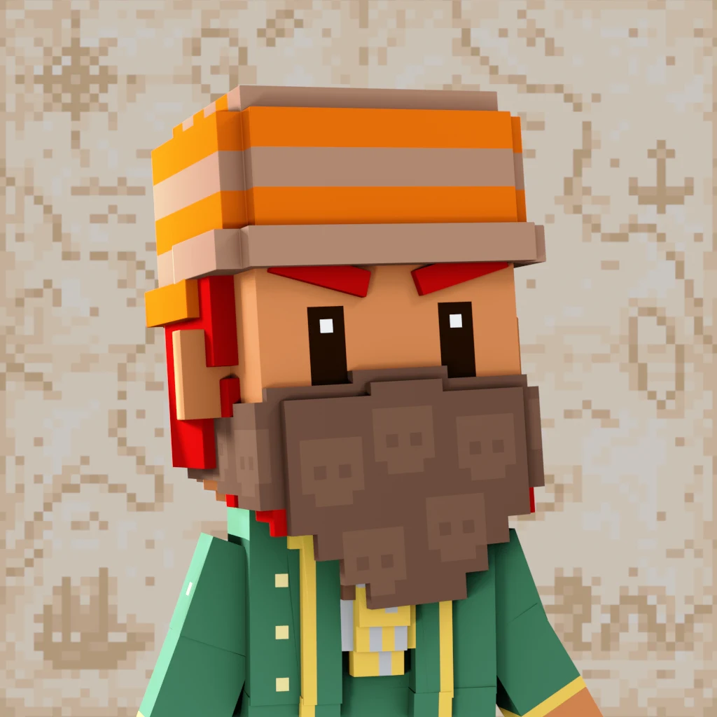 Pirate #9418 voxel render