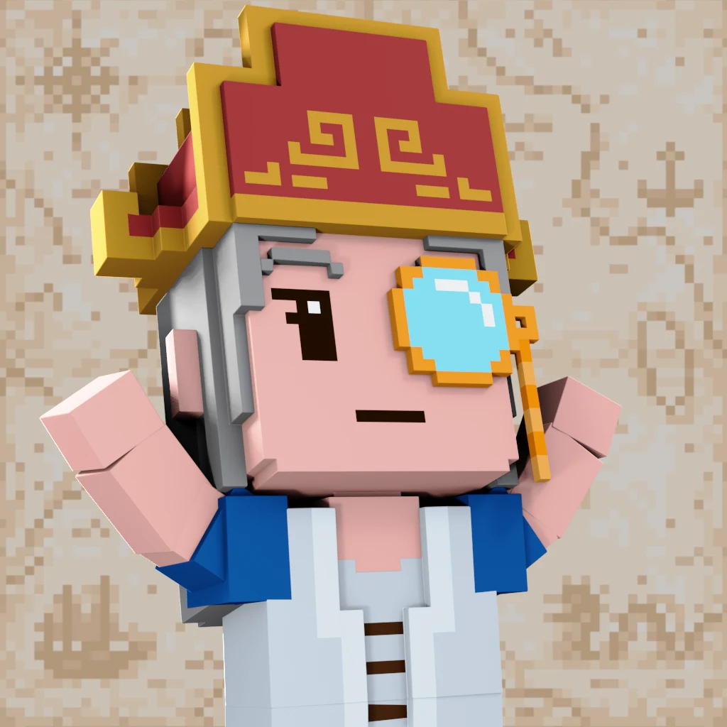 Pirate #942 voxel render