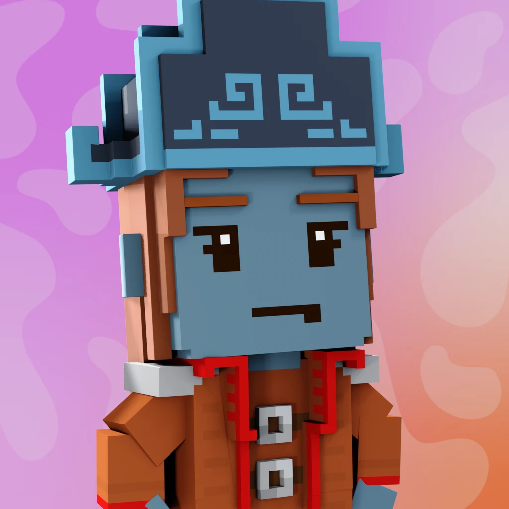 Pirate #9420 voxel render